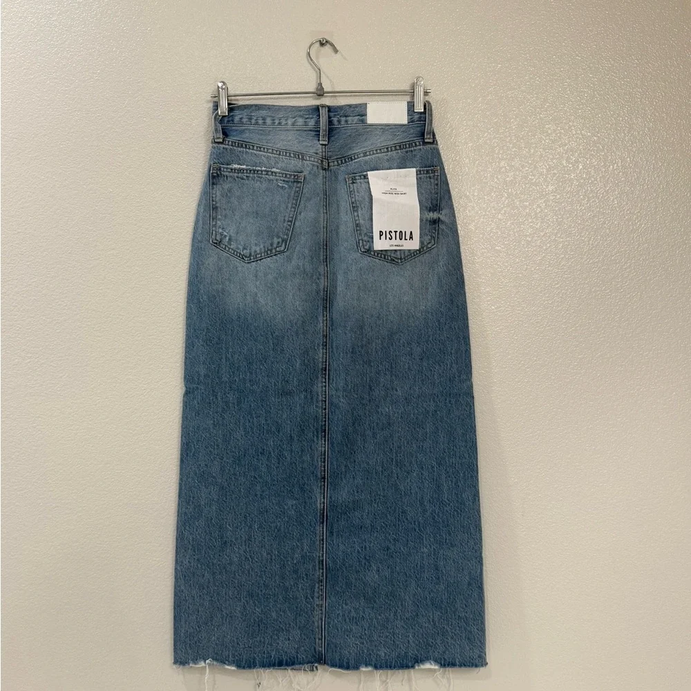 Pistola Alice Denim Midi Skirt - Picture 9 of 13